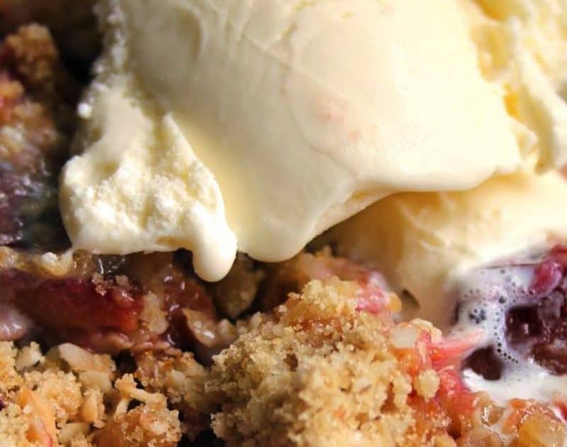 Plum Coconut Crumble