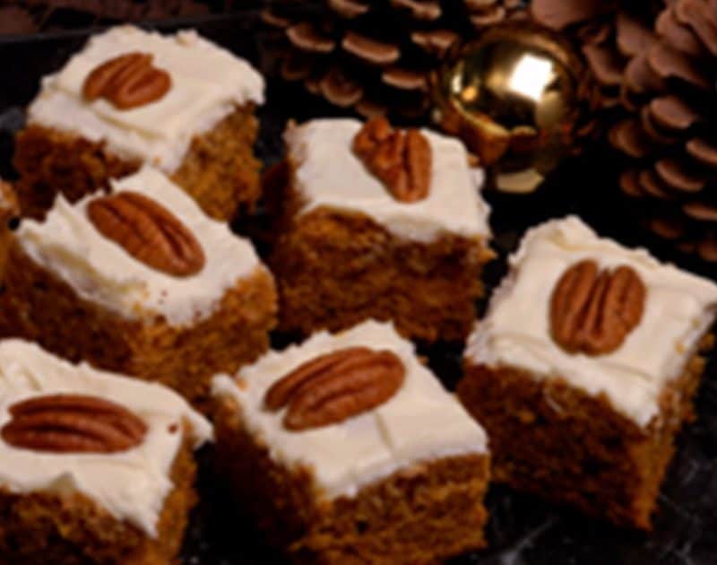 Pumpkin Cake Squares