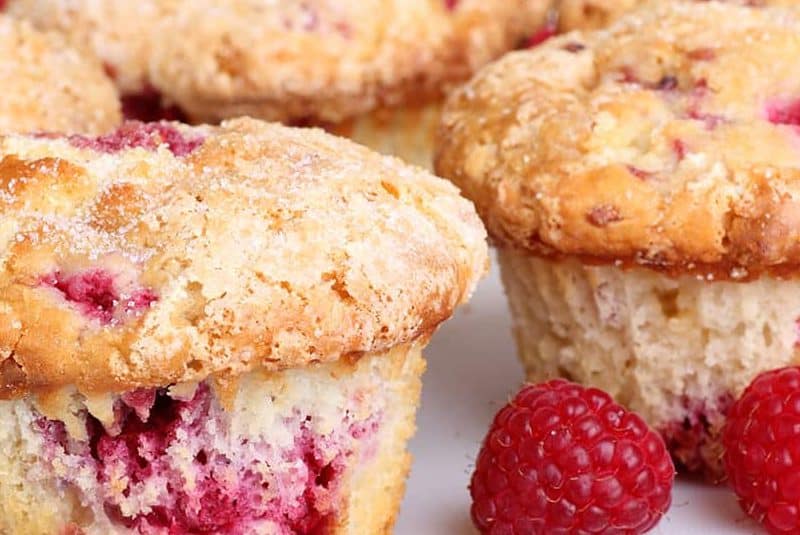Raspberry Pecan Cream Cheese Muffins