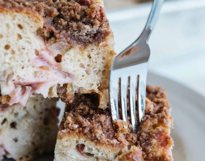 Rhubarb Coffee Cake