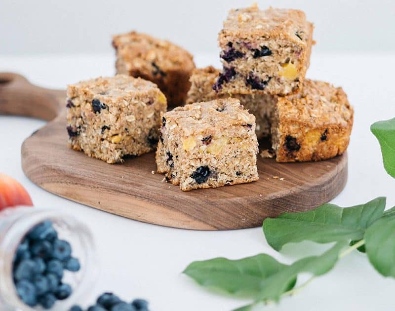 Summer Fruit Muffin Bars