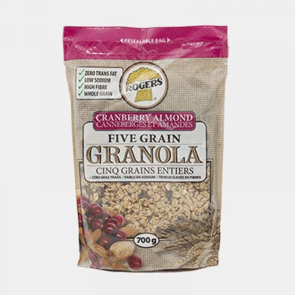 5 GRAIN GRANOLA CRANBERRY ALMOND BLEND – Rogers Foods