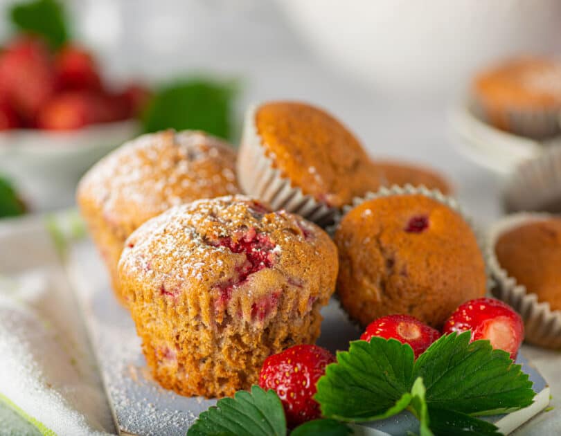 Strawberry Cheesecake Muffins