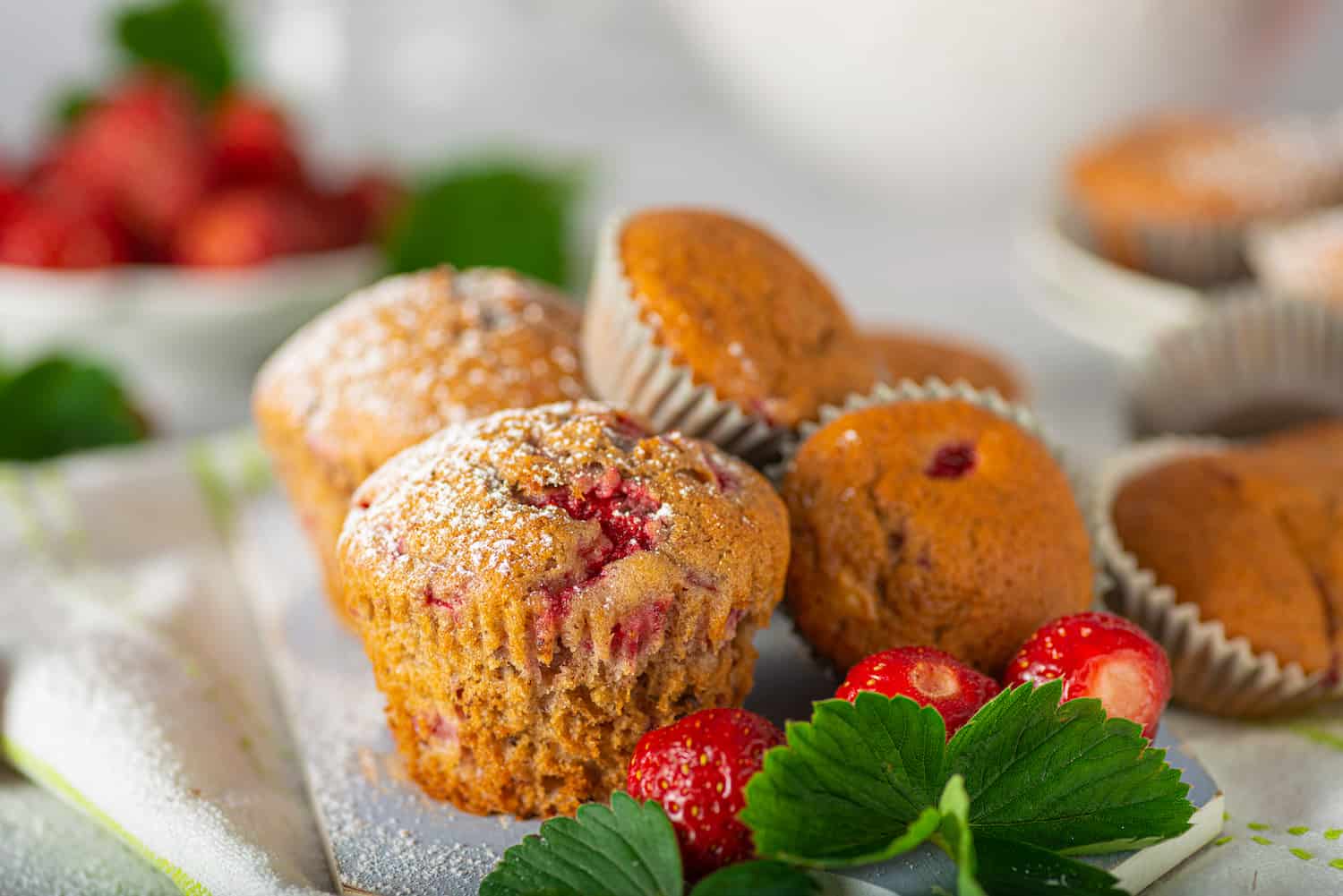 Strawberry Cheesecake Muffins