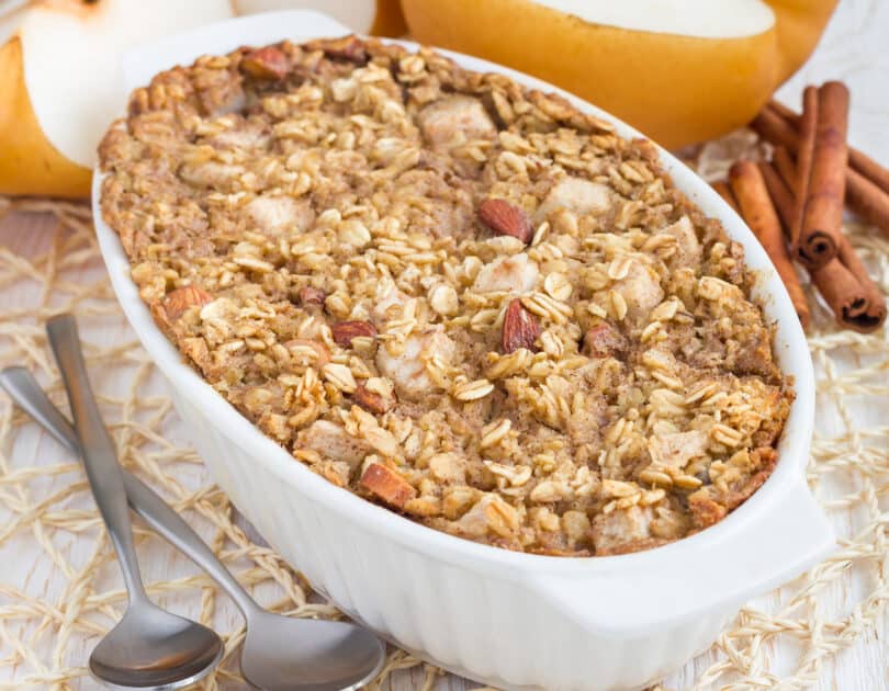 Baked Oatmeal with Pears