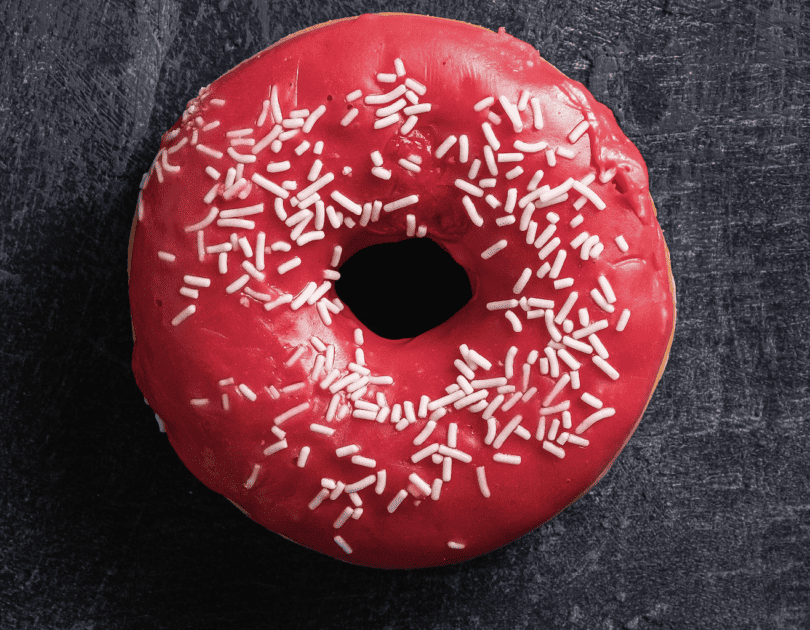 Canada day baked donuts