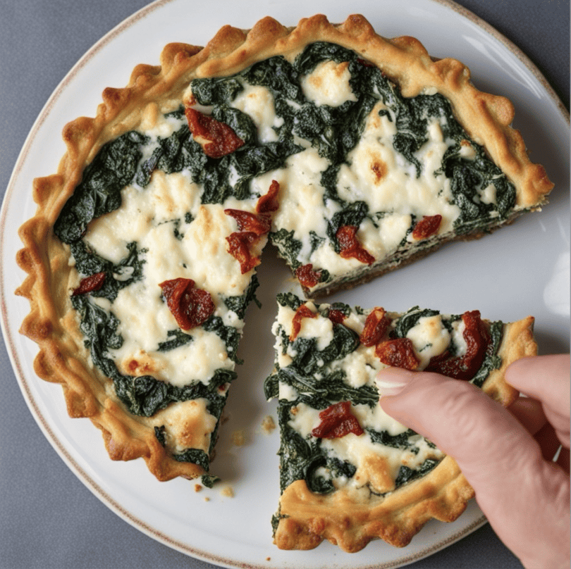 Spinach, Goat Cheese, and Sun-Dried Tomato Quiche – Rogers Foods