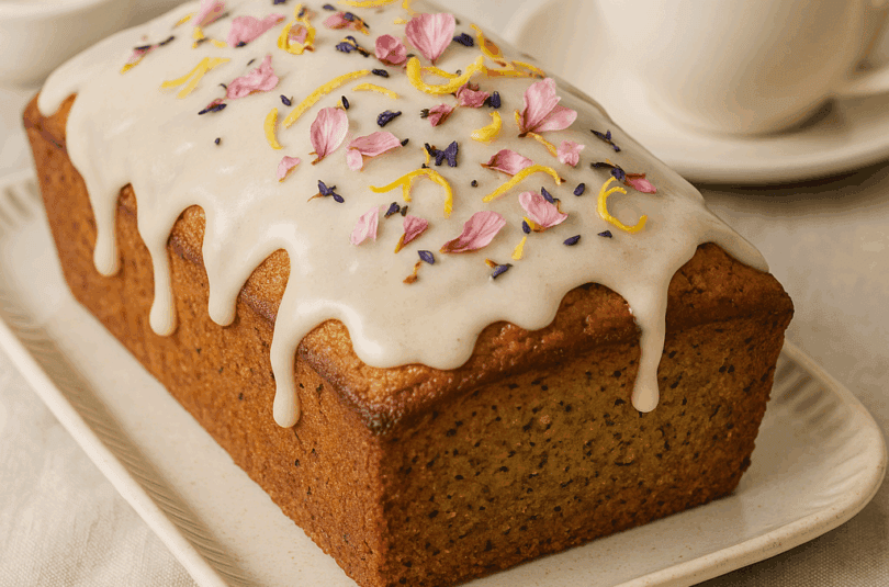 Earl Grey Tea Cake with Honey Glaze