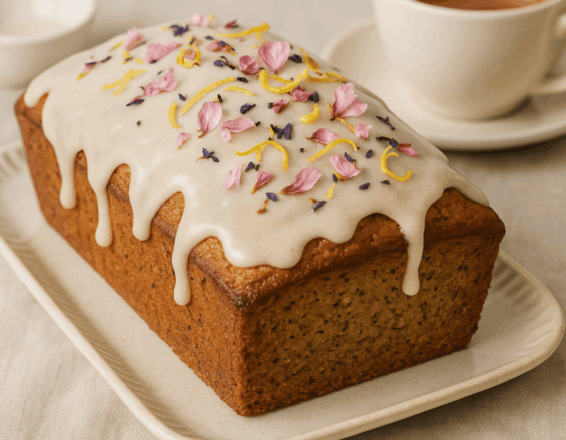 Earl Grey Tea Cake with Honey Glaze