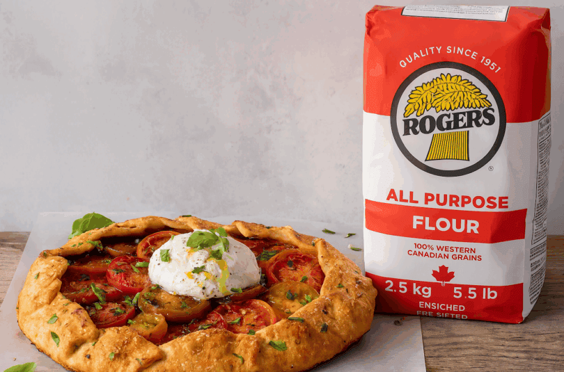 Tomato Burrata Galette with Homemade Rogers’ Dough