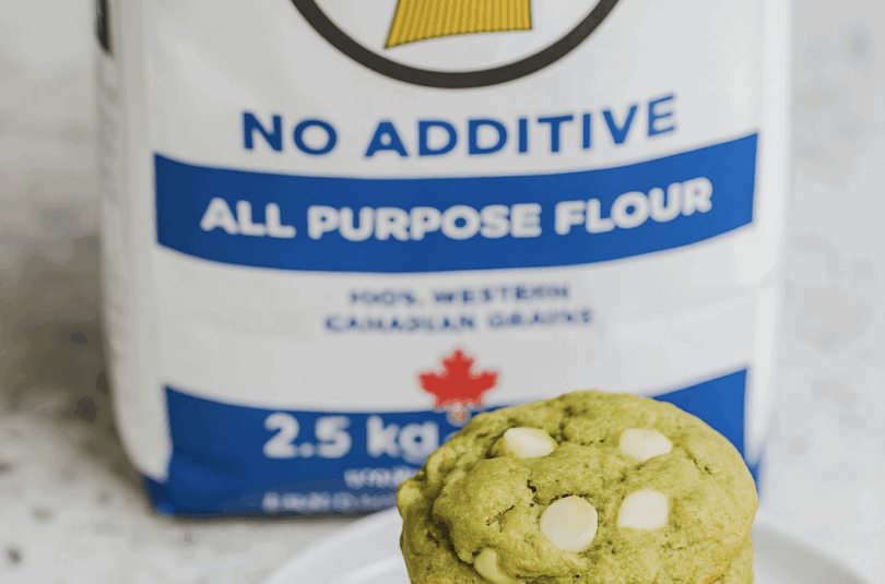 Brown Butter Matcha Cookies with White Chocolate Chips