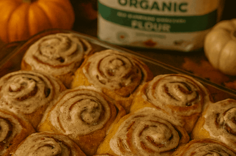 Pumpkin Spice Cinnamon Rolls