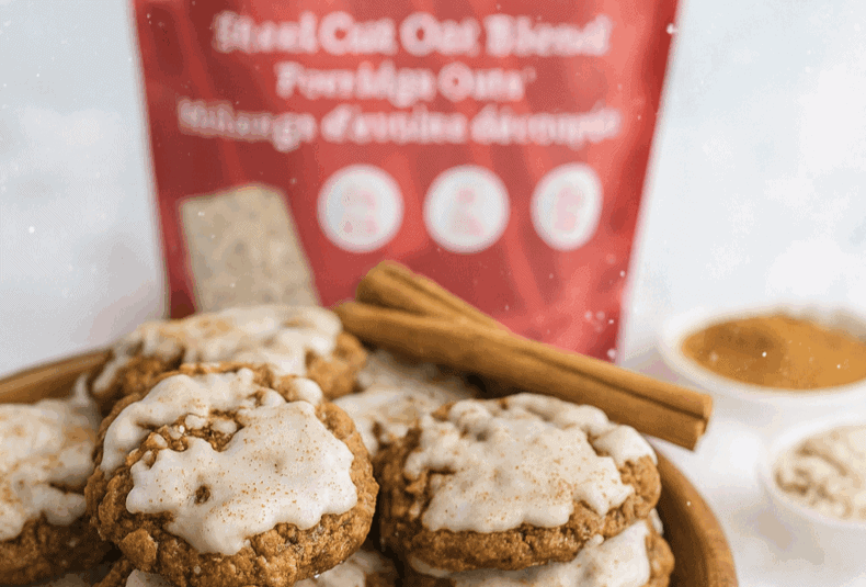 ICED GINGERBREAD OATMEAL COOKIES