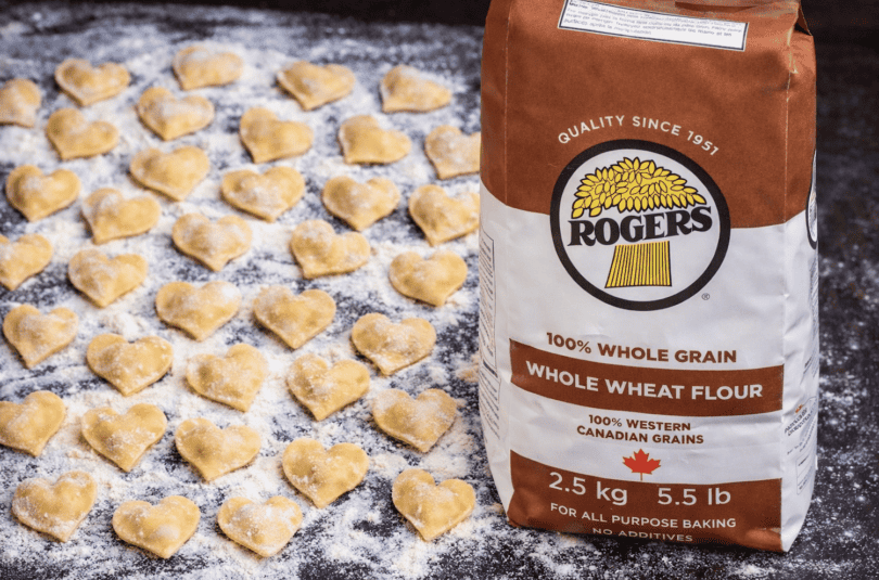 Heart-Shaped Fresh Pasta Ravioli