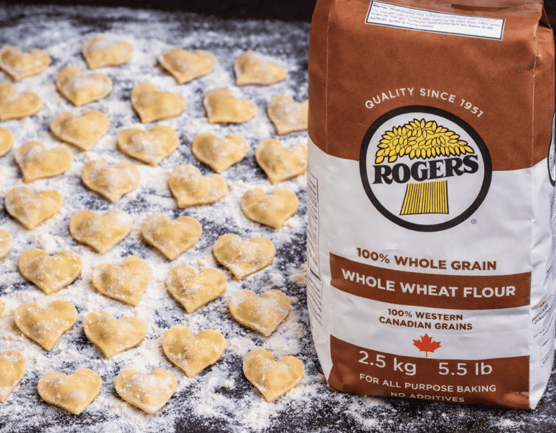 Heart-Shaped Fresh Pasta Ravioli