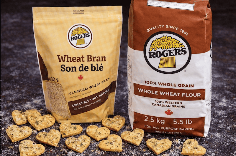 Savoury Rosemary and Parmesan Wheat Bran Shortbread Cookies