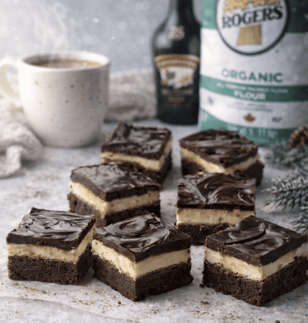 Fudgy Layered Irish Mocha Brownies