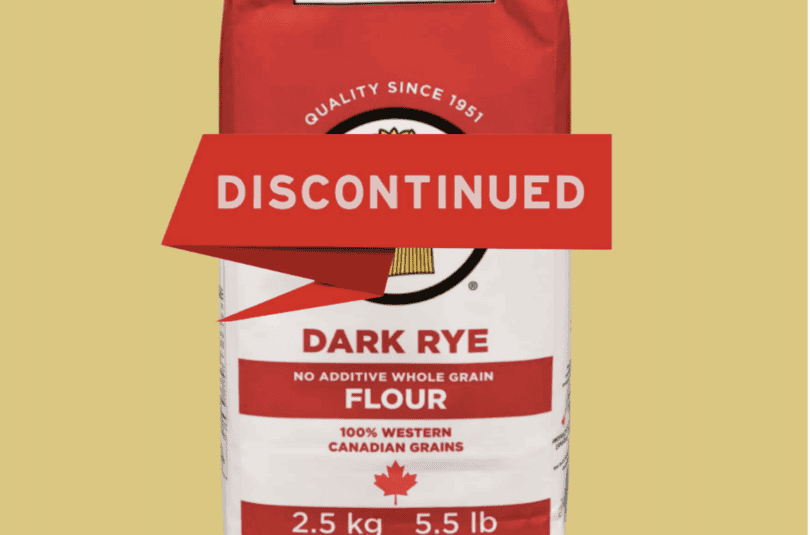 Rogers Foods Ltd. Announces Discontinuation of Rogers Retail Dark Rye 2.5kg flour bag, Effective Immediately 