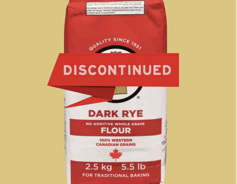 Rogers Foods Ltd. Announces Discontinuation of Rogers Retail Dark Rye 2.5kg flour bag, Effective Immediately 