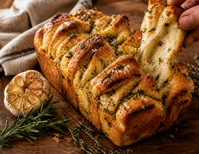 Roasted Garlic & Herb Pull-Apart Loaf