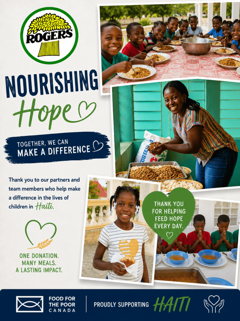 Sharing Hope Through Food: Rogers  Foods Donations Help Nourish Children in Haiti