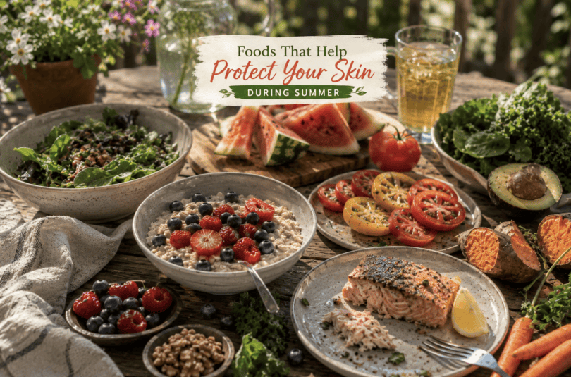 FOODS THAT HELP PROTECT YOUR SKIN DURING SUMMER