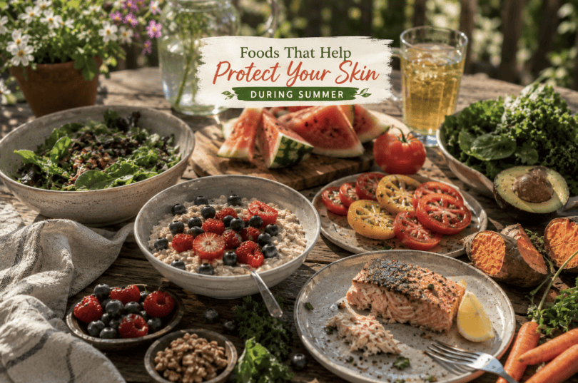 FOODS THAT HELP PROTECT YOUR SKIN DURING SUMMER