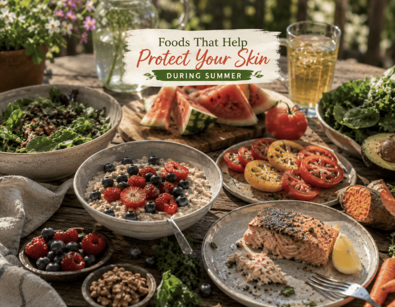 FOODS THAT HELP PROTECT YOUR SKIN DURING SUMMER