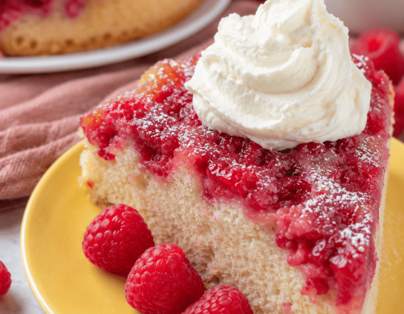 Raspberry Upside Down Cake