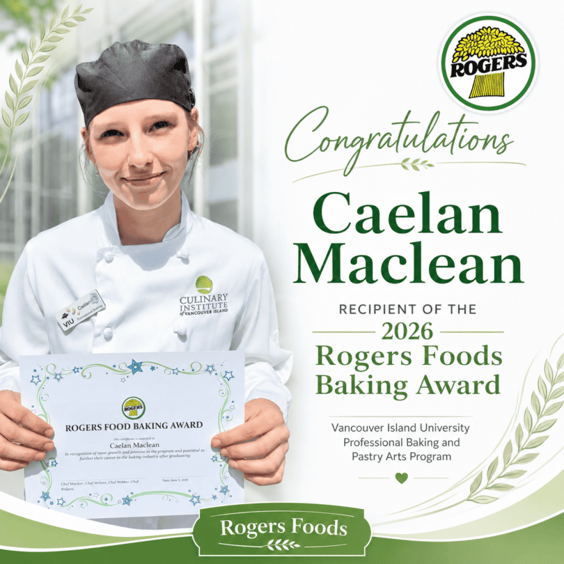 VIU Scholarship Award Rogers Foods Proudly Supports the Future of Baking