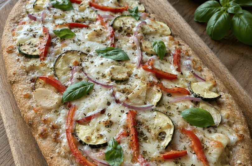 Garden Veggie Whole Wheat Flatbread Garden Veggie Whole Wheat Flatbread