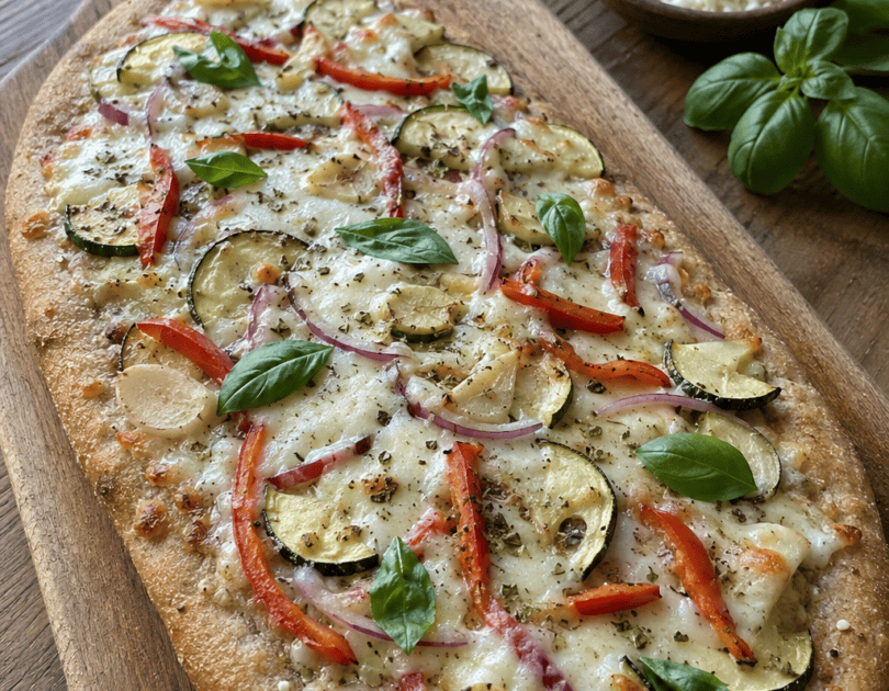 Garden Veggie Whole Wheat Flatbread