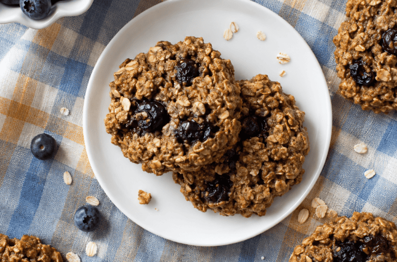 Blueberry Oat Bran Cookies