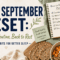 IT’S SEPTEMBER! BACK TO ROUTINE, BACK TO REST!