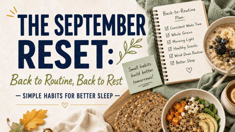 IT’S SEPTEMBER! BACK TO ROUTINE, BACK TO REST!
