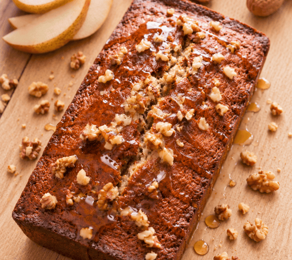 Maple Pear & Walnut Oat Bran Breakfast Loaf Maple Pear and Walnut Oat Bran Loaf